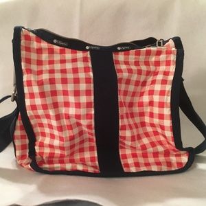 Gingham LeSportSac crossbody bag